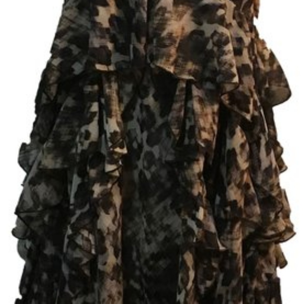 NWT Animal Print Ruffle Dress H&M - Picture 3 of 5